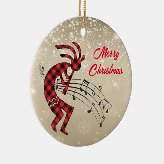 Kokopelli Christi Keramik Ornament (Rechts)