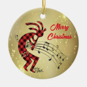 Kokopelli Christi Keramik Ornament (Vorne)