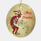 Kokopelli Christi Keramik Ornament (Links)