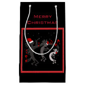 Kokopelli Christmas Small Geschenktasche Kleine Geschenktüte (Vorderseite)