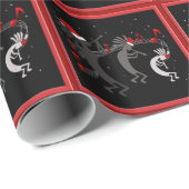 Kokopelli Christmas Wrapping Paper Geschenkpapier (Rolleneckpunkt)