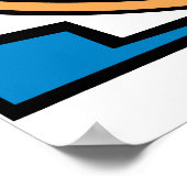 Kokopelli Color Poster (Ecke)