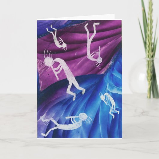 Kokopelli - Der amerikanische Ureinwohner Karte (Vorderseite)