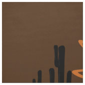 Kokopelli Desert Sun Southwest Rustic Brown DIY Stoff (Muster)