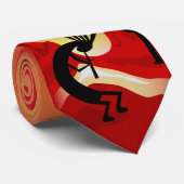 Kokopelli Desert Sunset Necktie Krawatte (Gerollt)