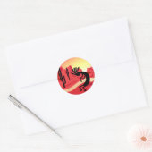 Kokopelli Desert Sunset Sticker (Umschlag)
