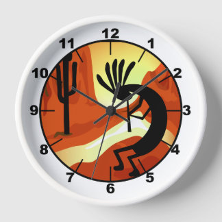 Kokopelli Desert Sunset Uhr