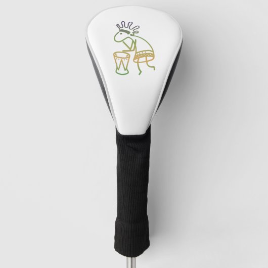Kokopelli Drummer Golf Headcover (Vorderseite)