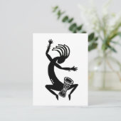 Kokopelli Drumming Postkarte (Stehend Vorderseite)