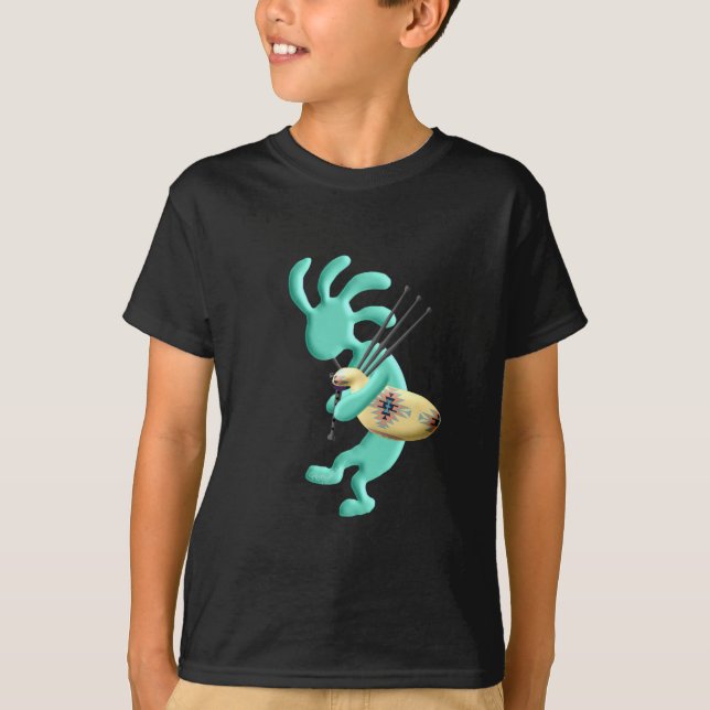 Kokopelli Dudelsäcke T-Shirt (Vorderseite)