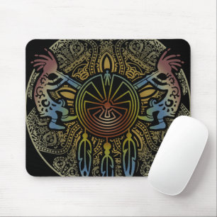 Kokopelli Duo - Mann im Maze - Dreamcatcher 1 Mousepad
