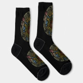 Kokopelli Duo - Mann im Maze - Dreamcatcher 1 Socken (Rechts)