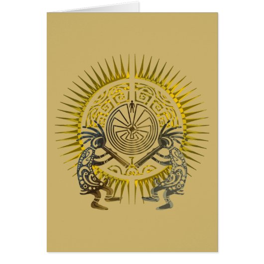 Kokopelli Duo - Mann im Maze - Sonne 1 (Vorne)