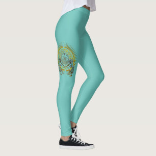 Kokopelli Duo - Mann im Maze - Sonne 1 Leggings