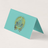 Kokopelli Duo - Mann im Maze - Sonne 1 Visitenkarten (Rückseite)