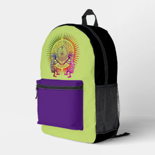 Kokopelli Duo - Mann im Maze - Sun 1a Bedruckter Rucksack