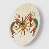 KOKOPELLI DUO SUN + Ihre Ideen Große Wanduhr (Winkel)