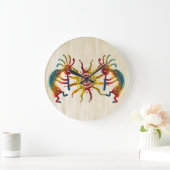 KOKOPELLI DUO SUN + Ihre Ideen Große Wanduhr (Zuhause)