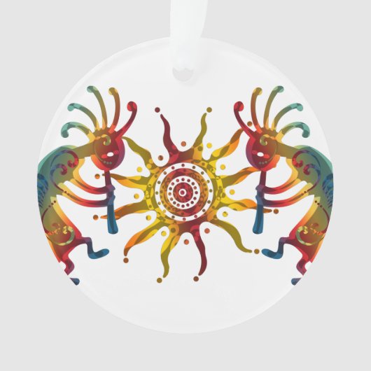 KOKOPELLI DUO SUN + Ihre Ideen Ornament (Vorderseite)