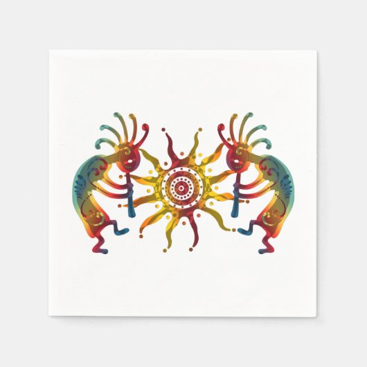 KOKOPELLI DUO SUN + Ihre Ideen Serviette (Vorderseite)