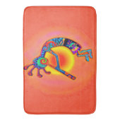 Kokopelli Eidechse Sun Badematte (Vorderseite Vertikal)