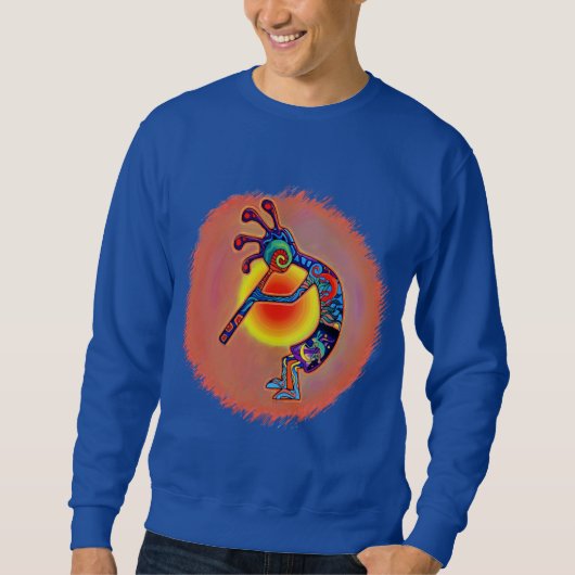 Kokopelli Eidechse Sun Sweatshirt (Vorderseite)