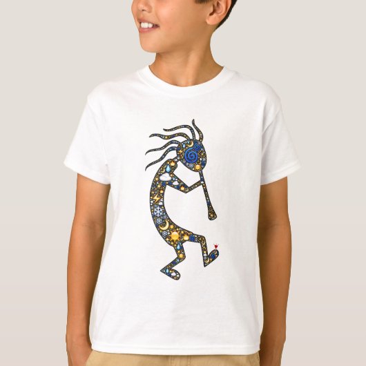 Kokopelli emoji Kunst, durch Built4Love T-Shirt (Vorderseite)