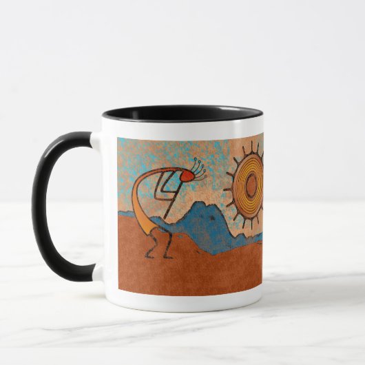 Kokopelli - Felsen-Kunst Tasse (Links)