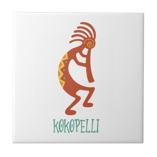 Kokopelli Fliese (Vorderseite)