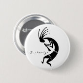 Kokopelli Flöte Player Thunder_Cove Button (Vorne & Hinten)