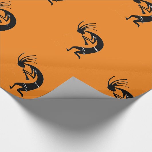 Kokopelli Flöte Player Thunder_Cove Geschenkpapier (Ecke)