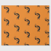 Kokopelli Flöte Player Thunder_Cove Geschenkpapier (Flach)