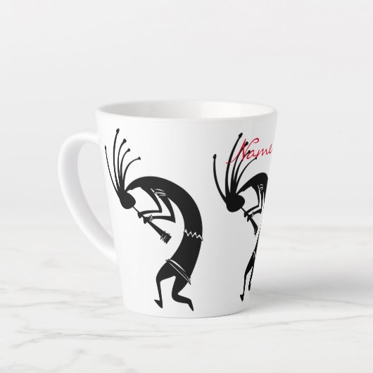 Kokopelli Flöte Player Thunder_Cove Milchtasse (Linke Ecke)