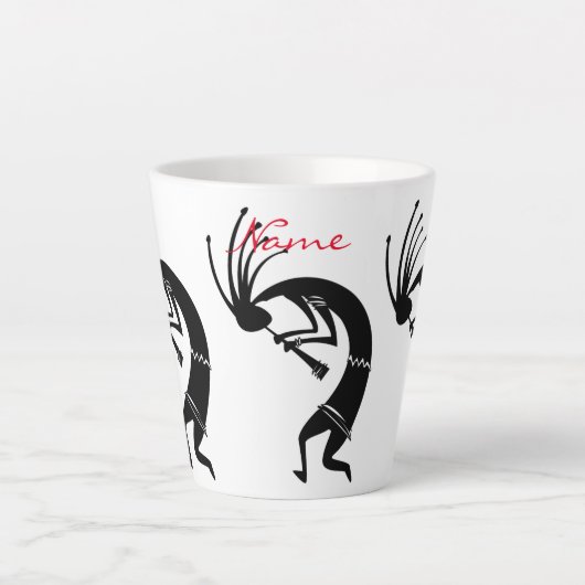 Kokopelli Flöte Player Thunder_Cove Milchtasse (Vorderseite)