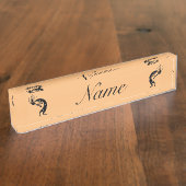 Kokopelli Flöte Player Thunder_Cove Namensplakette (Seite)