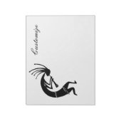 Kokopelli Flöte Player Thunder_Cove Notizblock (Rotiert)