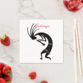 Kokopelli Flöte Player Thunder_Cove Serviette (Beispiel)