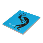 Kokopelli Flötenspieler Thunder_Cove Fliese (Seite)