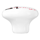 Kokopelli Flötenspieler Thunder_Cove Keramikknauf (Seitenansicht)