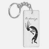 Kokopelli Flötenspieler Thunder_Cove Schlüsselanhänger (Vorderseite links)