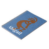 Kokopelli Flute Musical Symbol Mosaic Südwesten Notizblock (Linke Seite)