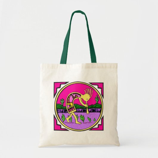 Kokopelli, Flute Spieler der Wüste Tragetasche (Vorne)