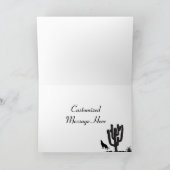 Kokopelli Flying Bats Southwestern Halloween Cards Karte (Innenseite)