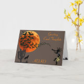 Kokopelli Flying Bats Southwestern Halloween Cards Karte (Gelbe Blume)