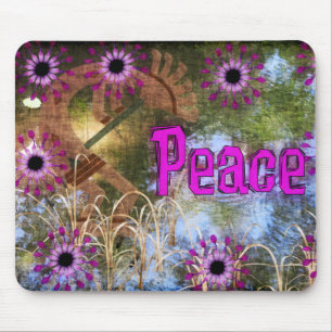 Kokopelli Frieden Mousepad