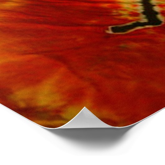 Kokopelli Gefärbte Krawatte Poster (Ecke)