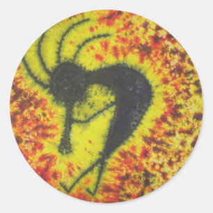 Kokopelli Gefärbte Krawatte Sticker