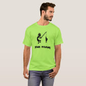 Kokopelli gegangene Fischerei T-Shirt (Vorne ganz)