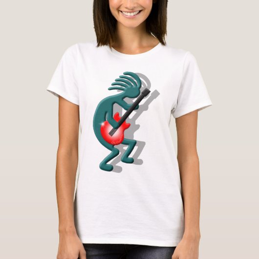 Kokopelli Gitarre T-Shirt (Vorderseite)