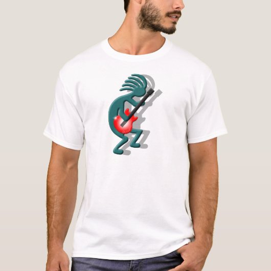 Kokopelli Gitarre T-Shirt (Vorderseite)